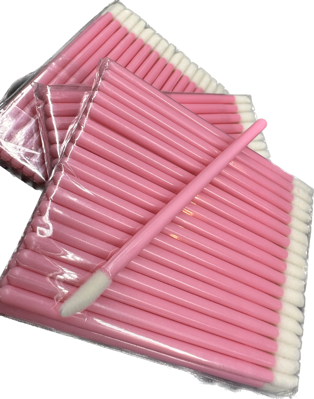 Lint free lip wand applicators